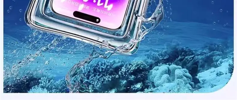 Mobile Phone Waterproof Bag Touchscreen Swimming Takeaway Rider Special Diving Sealed Bag Equipped with Waterproof Mobile Phone Case for Photography — feature 35