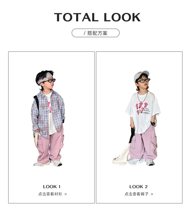 Boys T-shirt White Pink Heart Print Summer Wear — feature 3