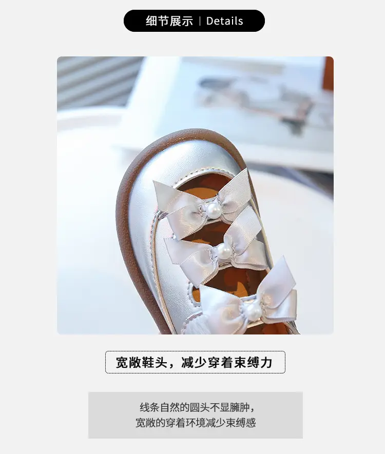 Girls' Bow Sandals Spring Summer Top Cover Semi Sandals — feature 2