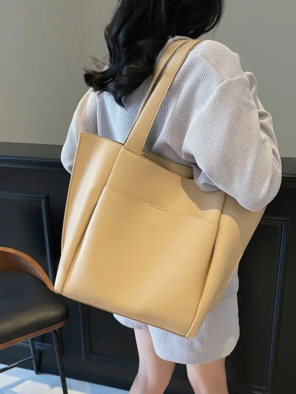 Women Cross-Border Large Capacity Tote Bag Tan 2026 - Image 7