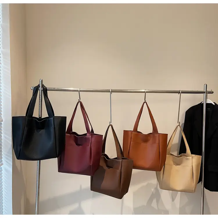 Women Cross-Border Large Capacity Tote Bag Tan 2026 — feature 1