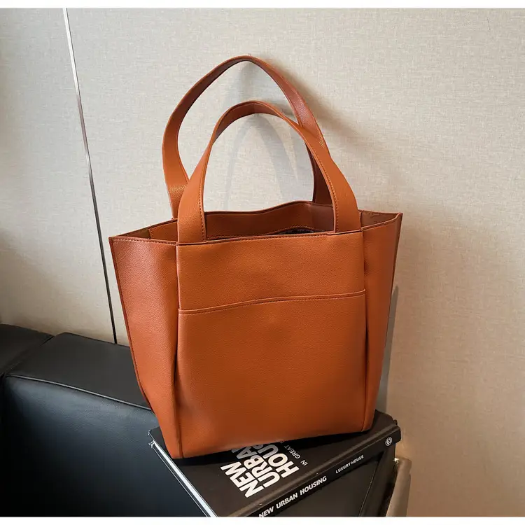 Women Cross-Border Large Capacity Tote Bag Tan 2026 — feature 36