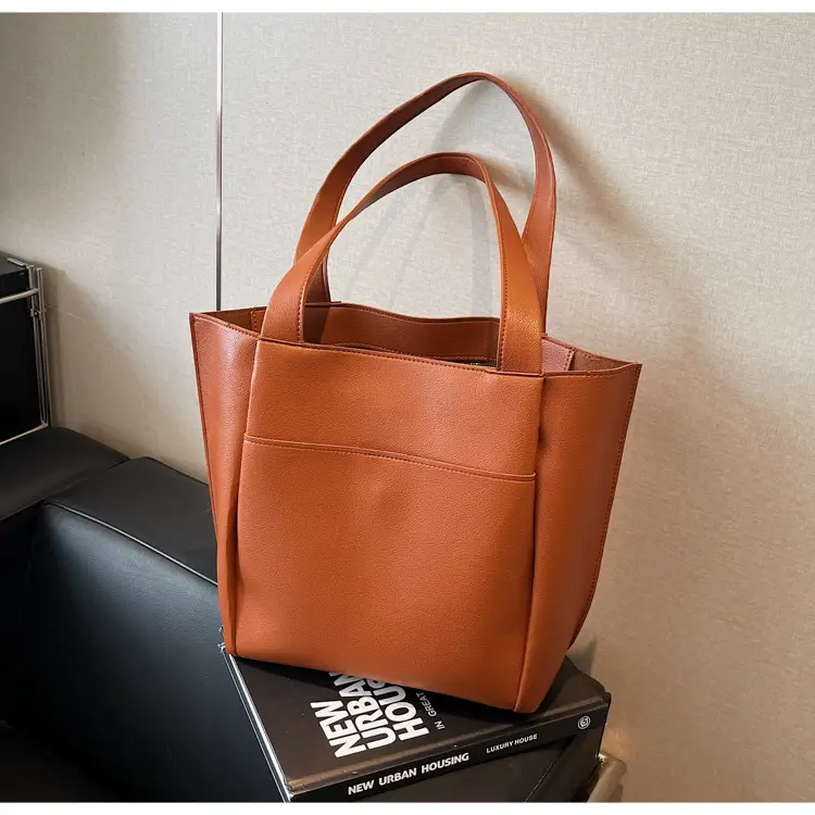 Women Cross-Border Large Capacity Tote Bag Tan 2026 — feature 37