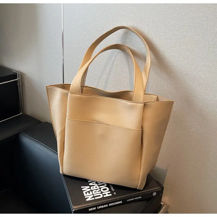 Women Cross-Border Large Capacity Tote Bag Tan 2026 — feature 39