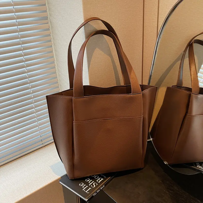 Women Cross-Border Large Capacity Tote Bag Tan 2026 - Image 3