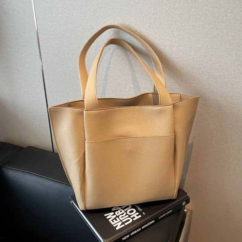 Women Cross-Border Large Capacity Tote Bag Tan 2026 - Image 5