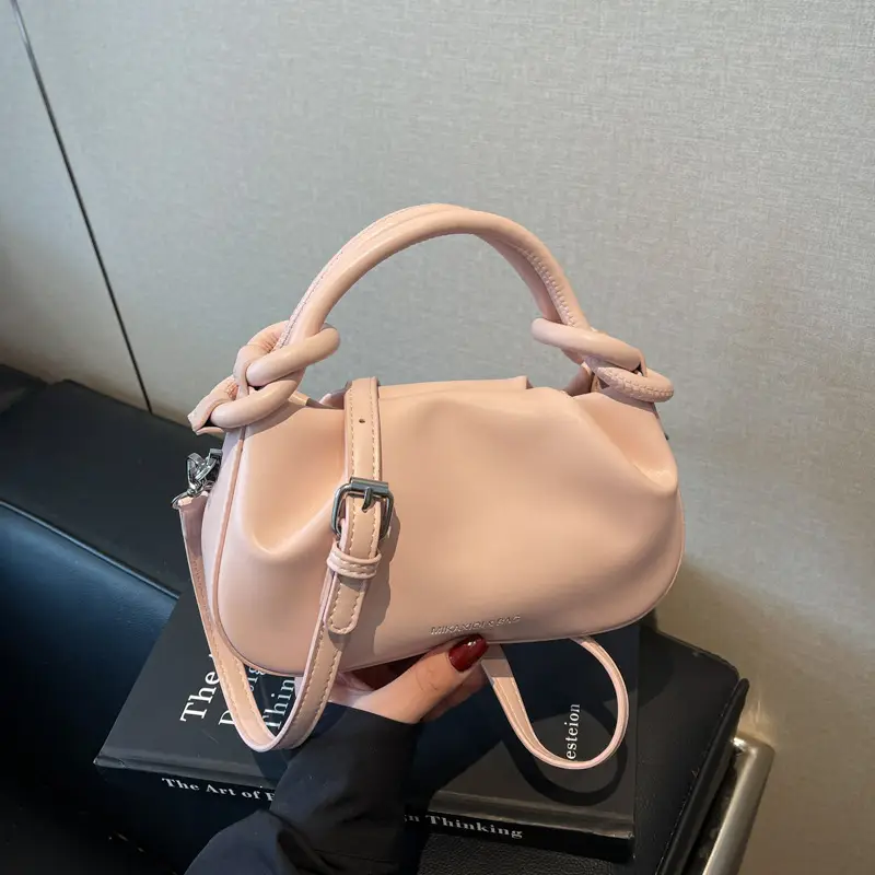 Stylish Silver Pleated Shoulder Bag for Women 2025 - Image 2
