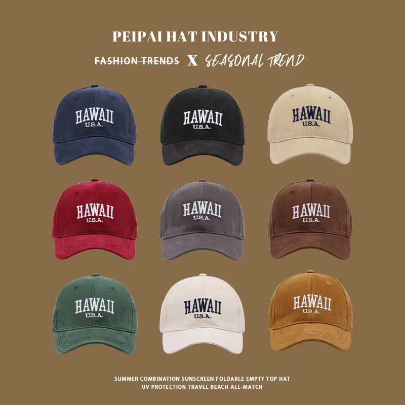 Hawaii USA Embroidered Baseball Cap for Men Women — feature 2
