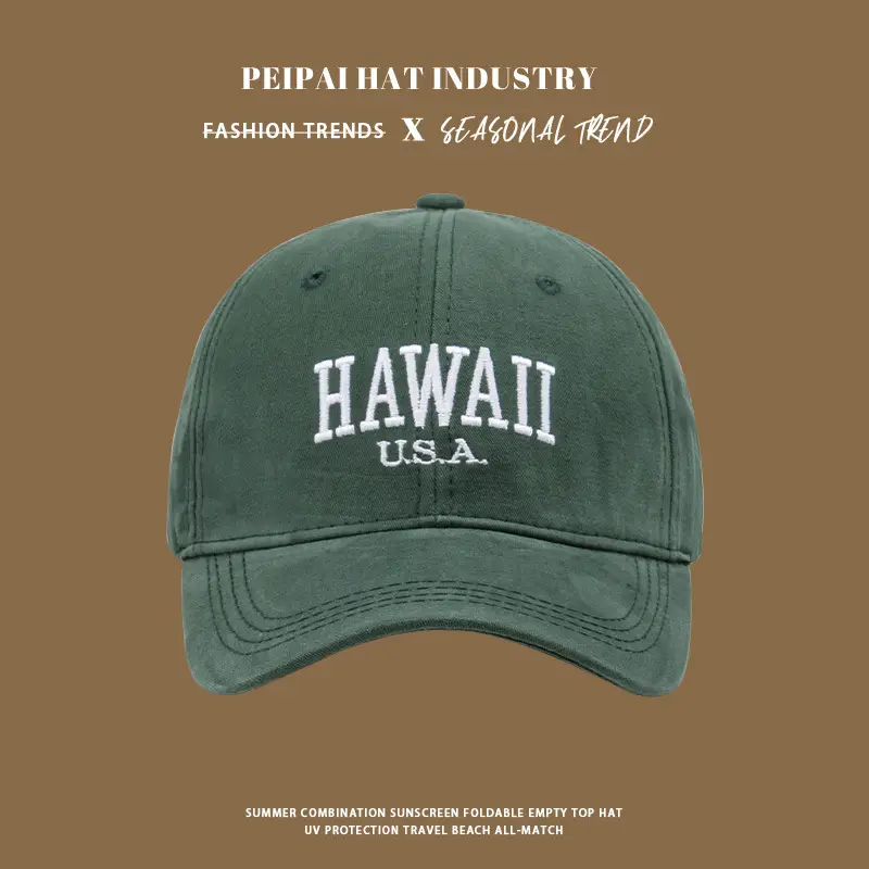 Hawaii USA Embroidered Baseball Cap for Men Women — feature 6