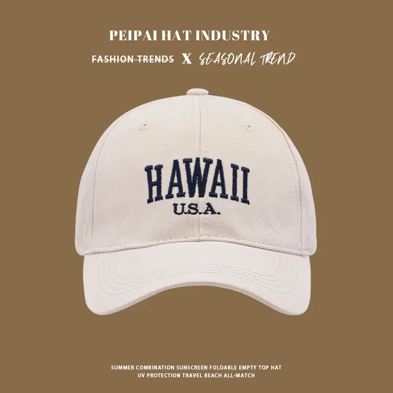 Hawaii USA Embroidered Baseball Cap for Men Women - Image 2