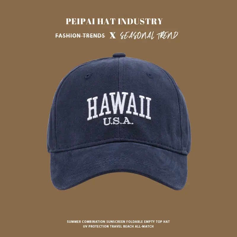 Hawaii USA Embroidered Baseball Cap for Men Women - Image 3
