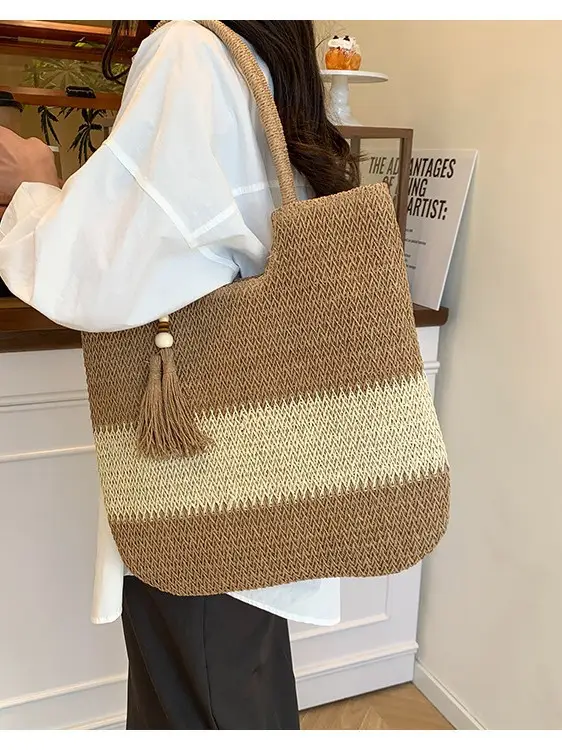 Women's Cross-Border Woven Straw Tote Bag Large Capacity 2025 - Image 4