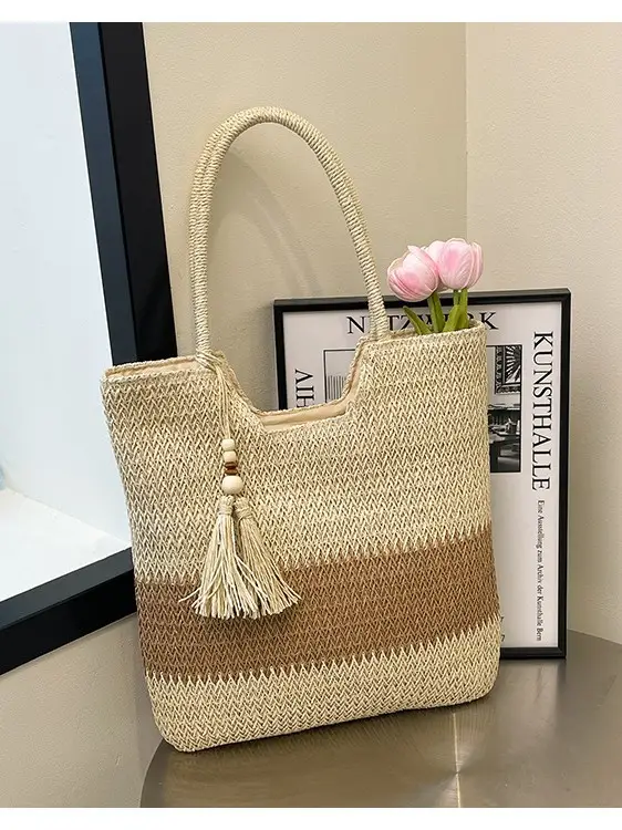 Women's Cross-Border Woven Straw Tote Bag Large Capacity 2025 - Image 7