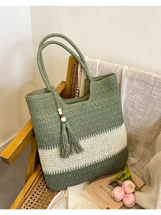 Women's Cross-Border Woven Straw Tote Bag Large Capacity 2025 - Image 8