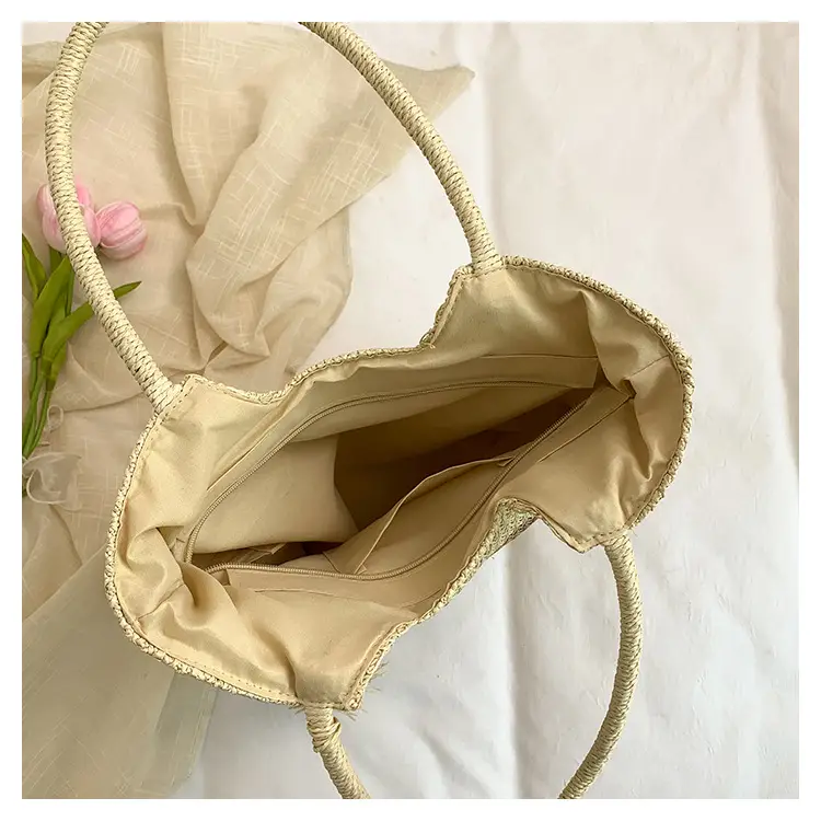 Women's Cross-Border Woven Straw Tote Bag Large Capacity 2025 — feature 11