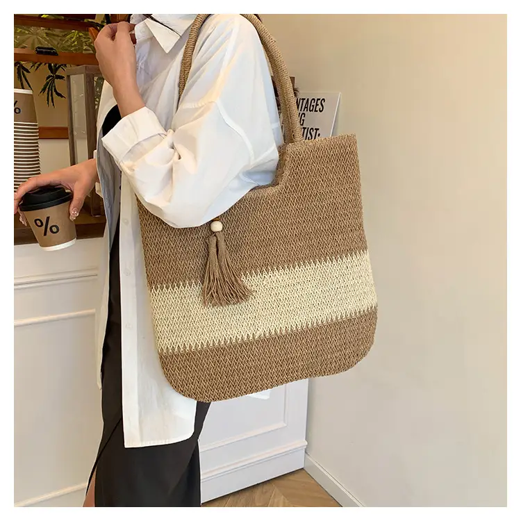 Women's Cross-Border Woven Straw Tote Bag Large Capacity 2025 — feature 15