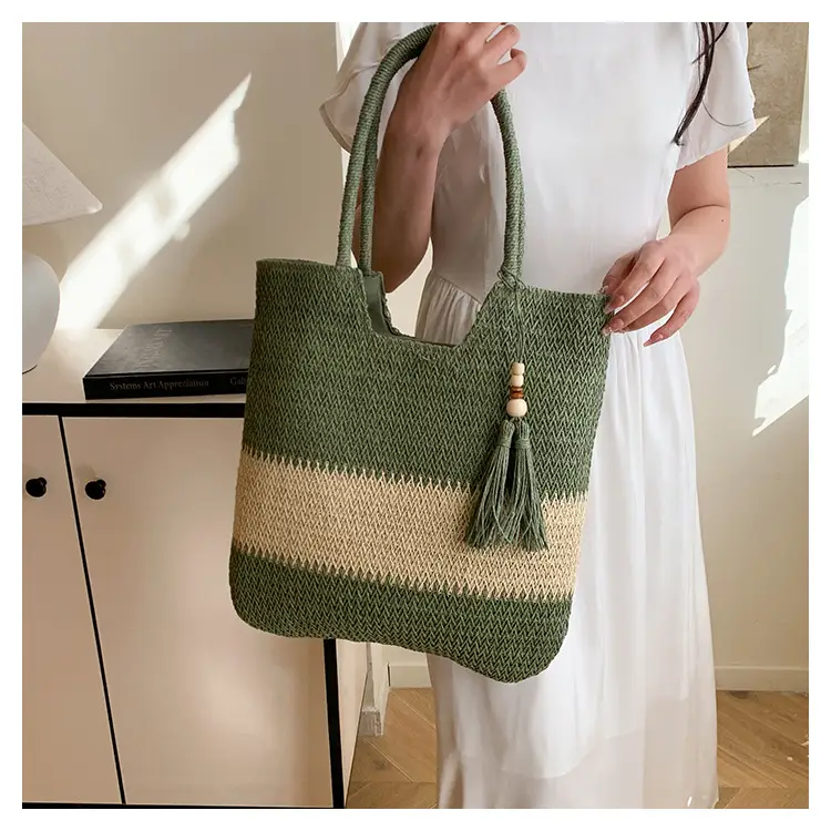 Women's Cross-Border Woven Straw Tote Bag Large Capacity 2025 — feature 19