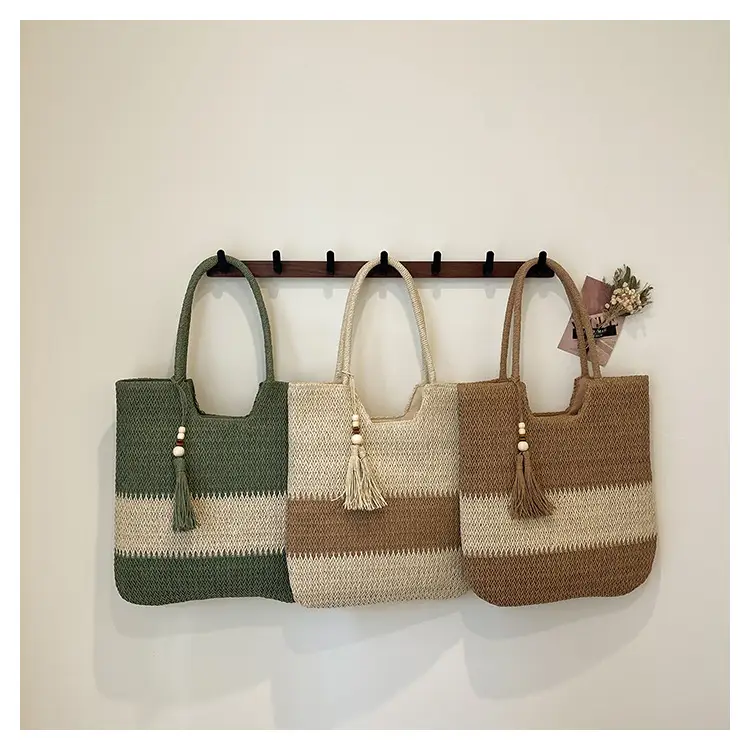 Women's Cross-Border Woven Straw Tote Bag Large Capacity 2025 — feature 22