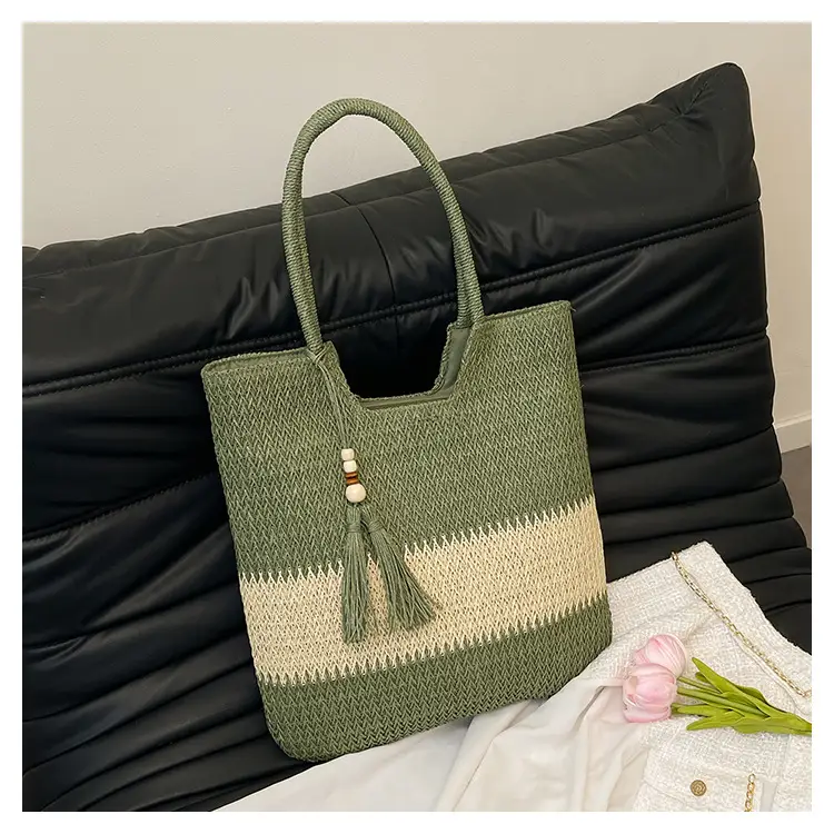 Women's Cross-Border Woven Straw Tote Bag Large Capacity 2025 — feature 25