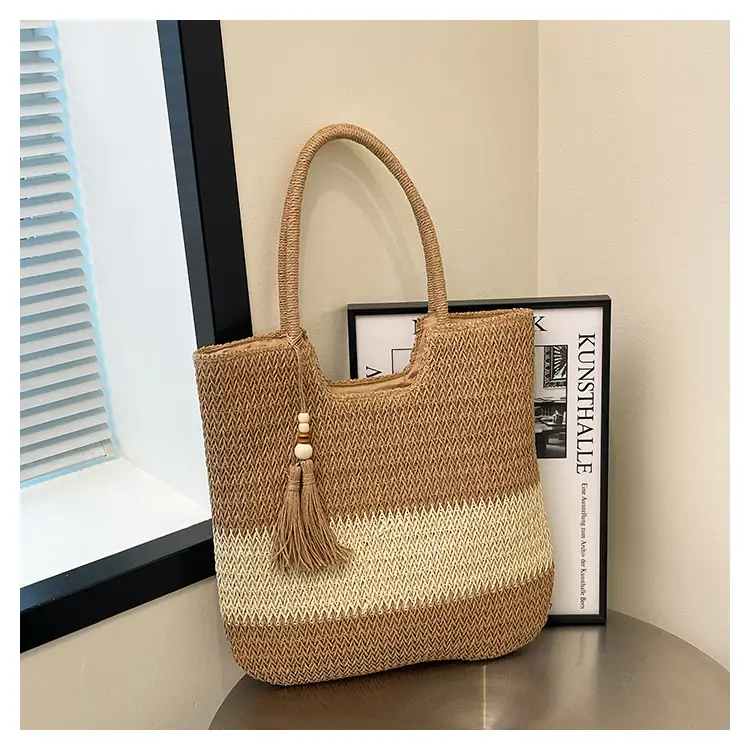 Women's Cross-Border Woven Straw Tote Bag Large Capacity 2025 — feature 26
