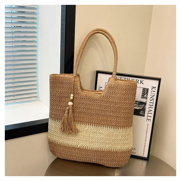 Women's Cross-Border Woven Straw Tote Bag Large Capacity 2025 — feature 27