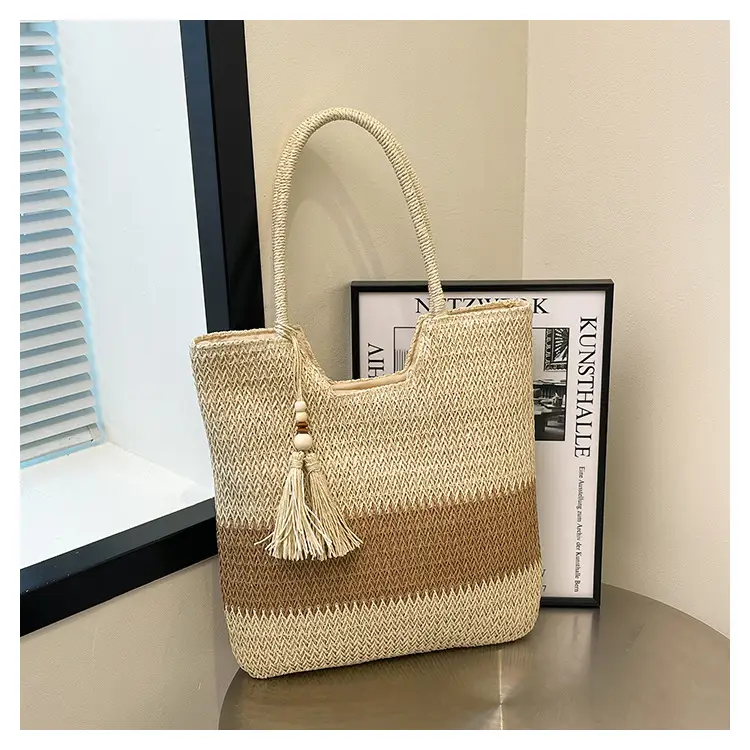 Women's Cross-Border Woven Straw Tote Bag Large Capacity 2025 — feature 28