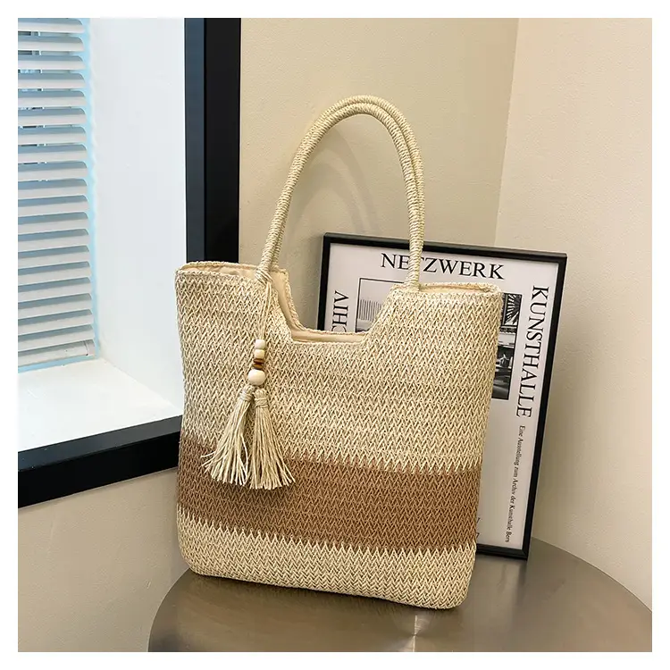 Women's Cross-Border Woven Straw Tote Bag Large Capacity 2025 — feature 29