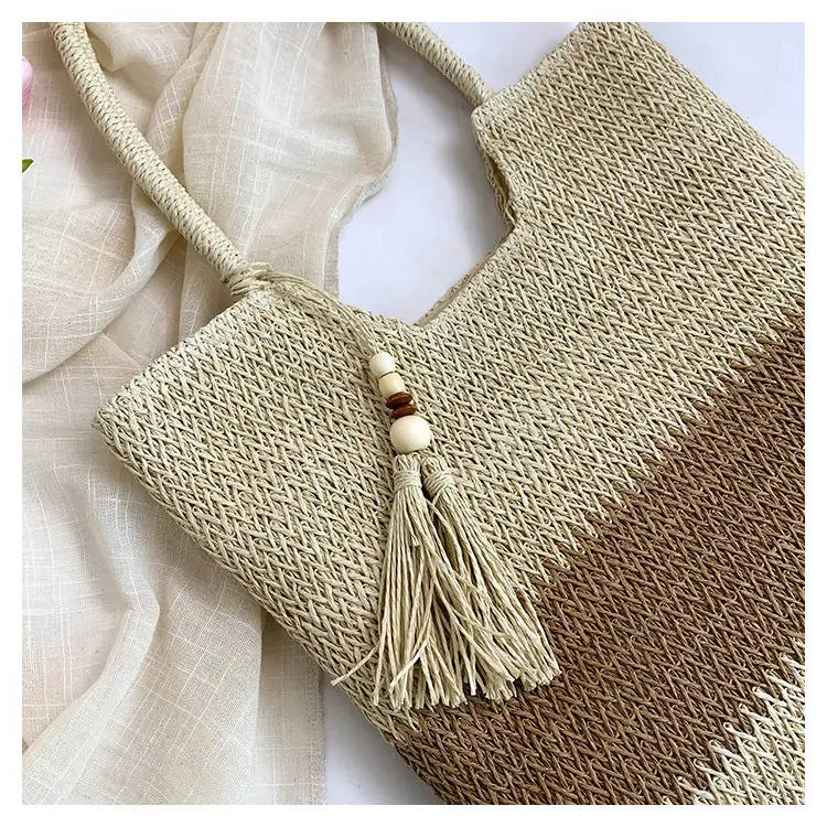 Women's Cross-Border Woven Straw Tote Bag Large Capacity 2025 — feature 6