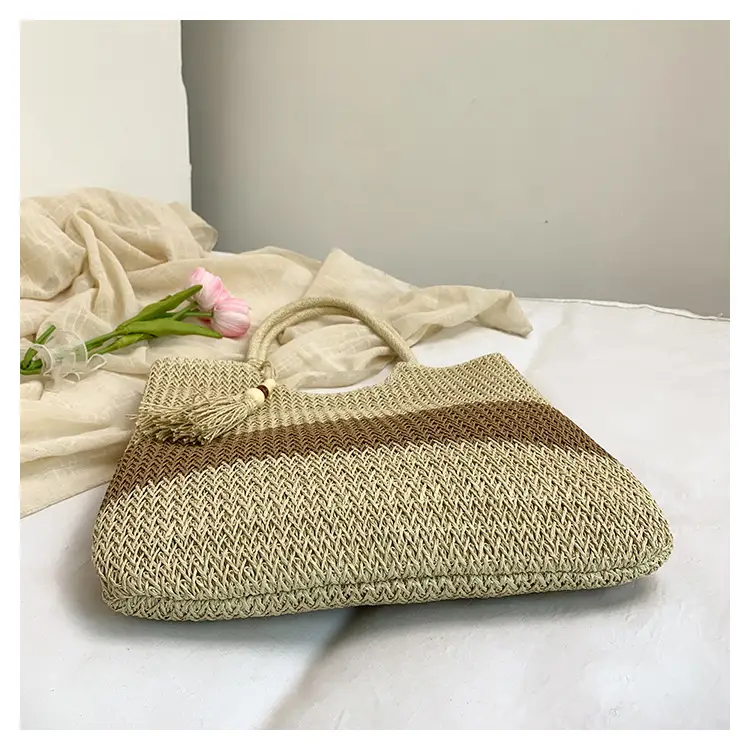 Women's Cross-Border Woven Straw Tote Bag Large Capacity 2025 — feature 8