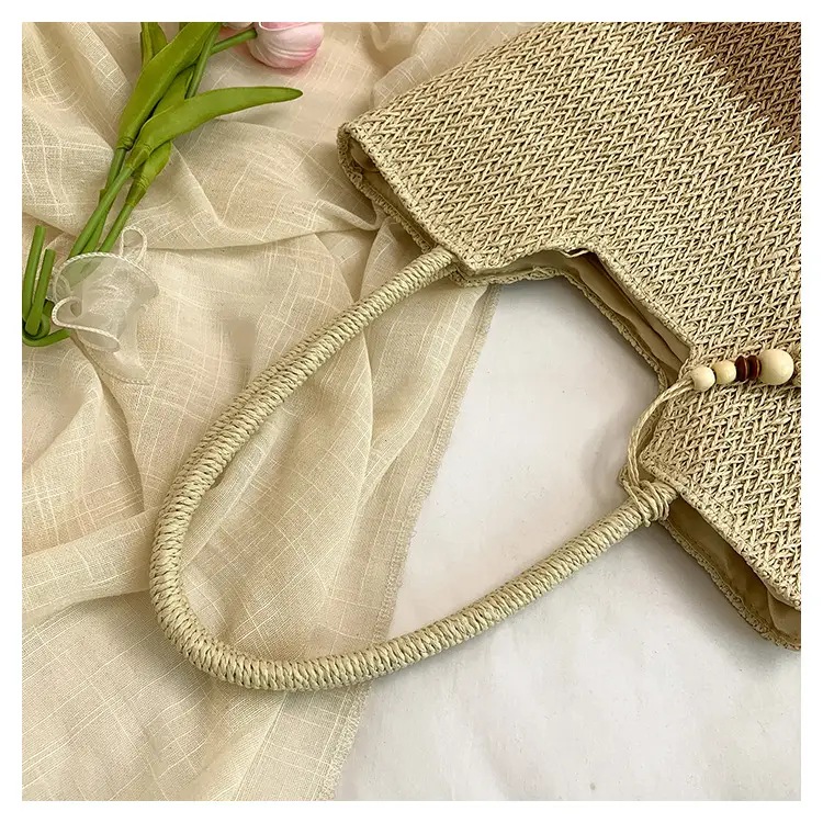Women's Cross-Border Woven Straw Tote Bag Large Capacity 2025 — feature 9
