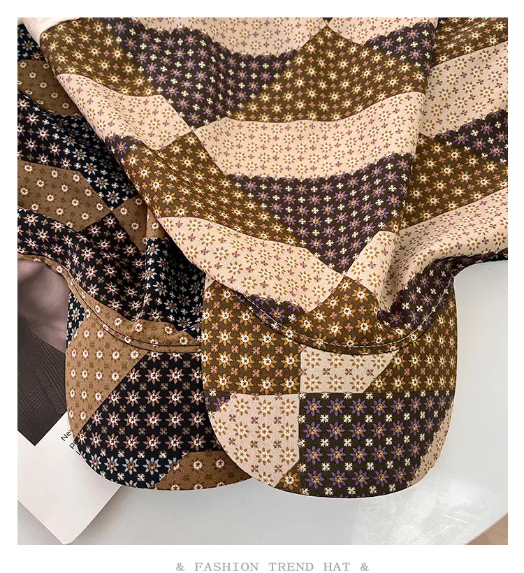 Leopard Print Strap Triangle Scarf Women's Sunshade Cap — feature 9
