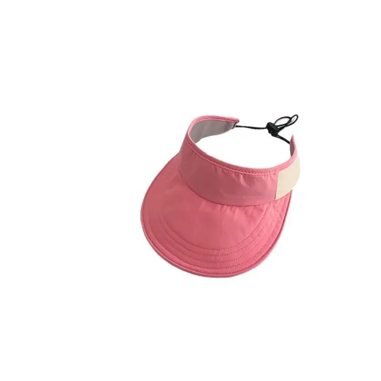 Pink Sun Hat for Kids Girls Open Top UV Protection - Image 12
