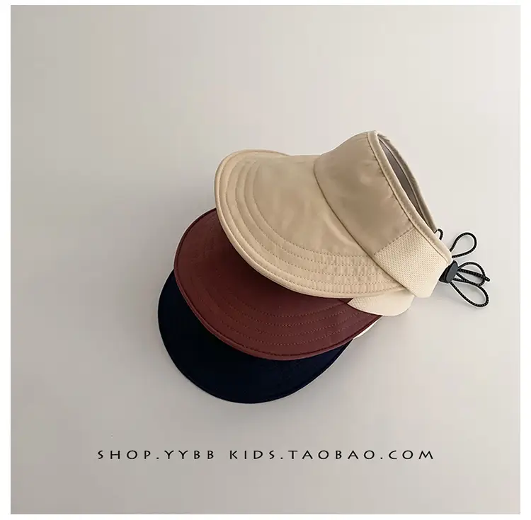 Pink Sun Hat for Kids Girls Open Top UV Protection — feature 10