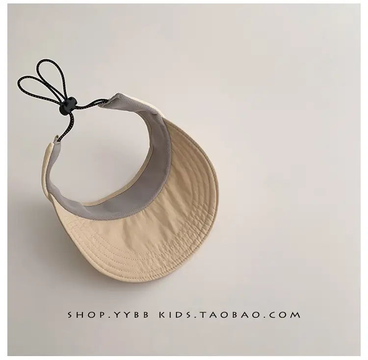 Pink Sun Hat for Kids Girls Open Top UV Protection — feature 11