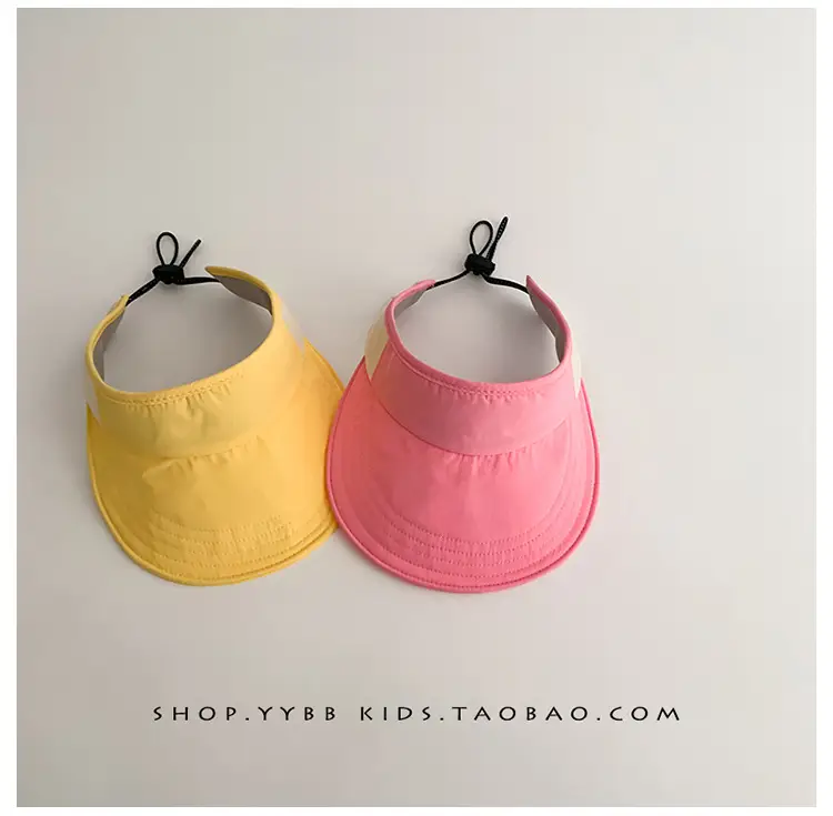 Pink Sun Hat for Kids Girls Open Top UV Protection — feature 13