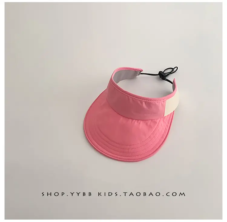 Pink Sun Hat for Kids Girls Open Top UV Protection — feature 15