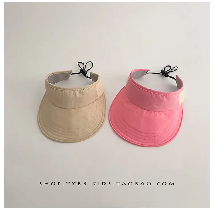 Pink Sun Hat for Kids Girls Open Top UV Protection — feature 8