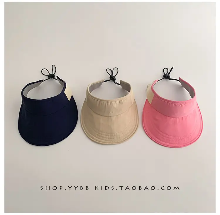 Pink Sun Hat for Kids Girls Open Top UV Protection — feature 9