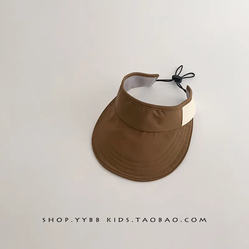Pink Sun Hat for Kids Girls Open Top UV Protection - Image 4