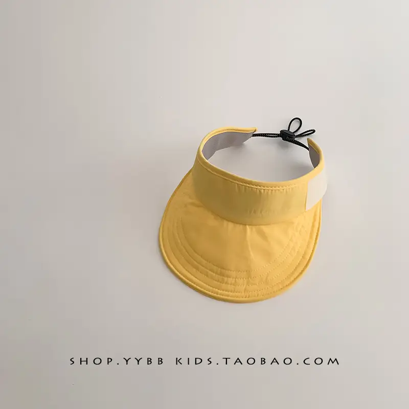 Pink Sun Hat for Kids Girls Open Top UV Protection - Image 6
