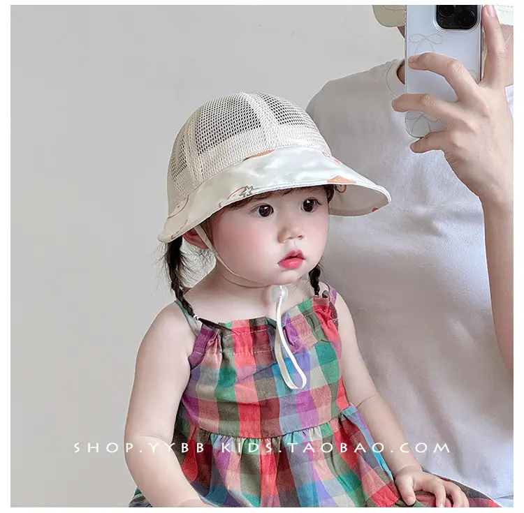 Baby Pink Mesh Sun Hat for Boys Girls Summer — feature 1