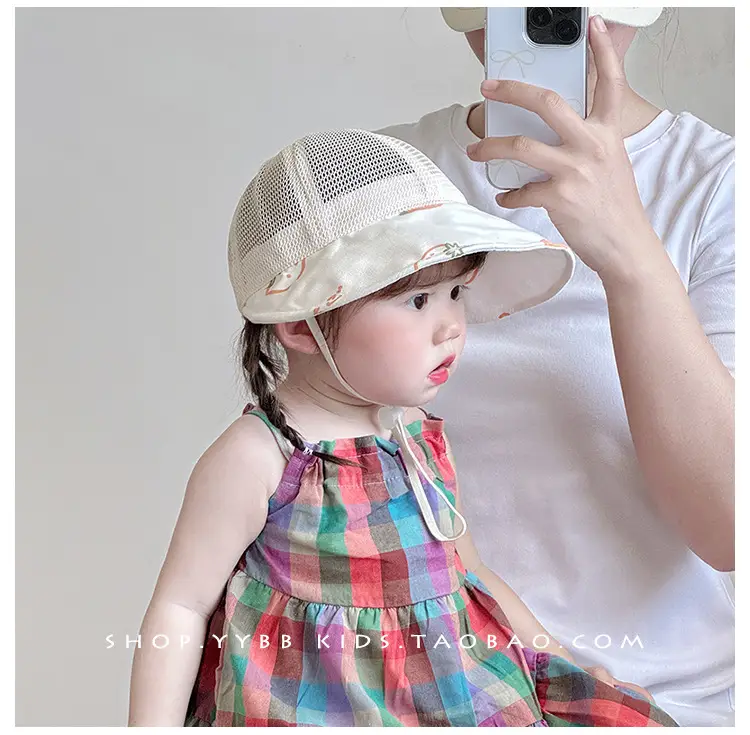 Baby Pink Mesh Sun Hat for Boys Girls Summer — feature 4