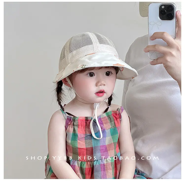 Baby Pink Mesh Sun Hat for Boys Girls Summer — feature 6