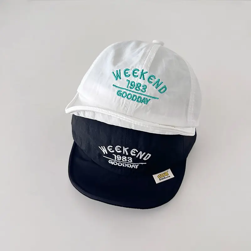 Baby Duck Cap Navy Blue 6M Sunscreen Hat — feature 1