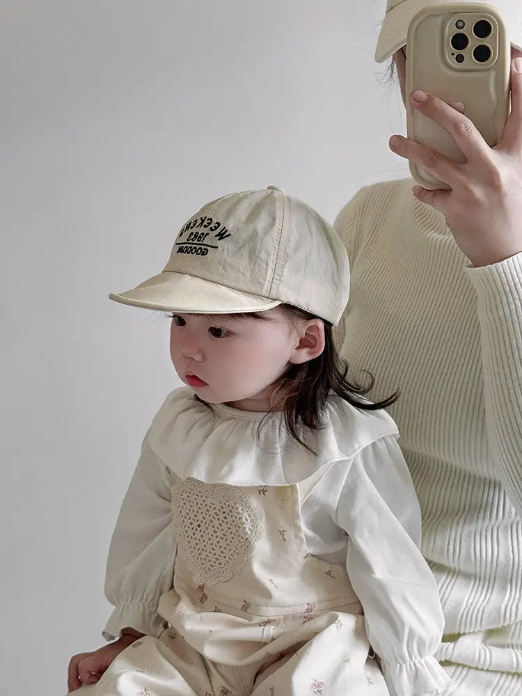 Baby Duck Cap Navy Blue 6M Sunscreen Hat — feature 9