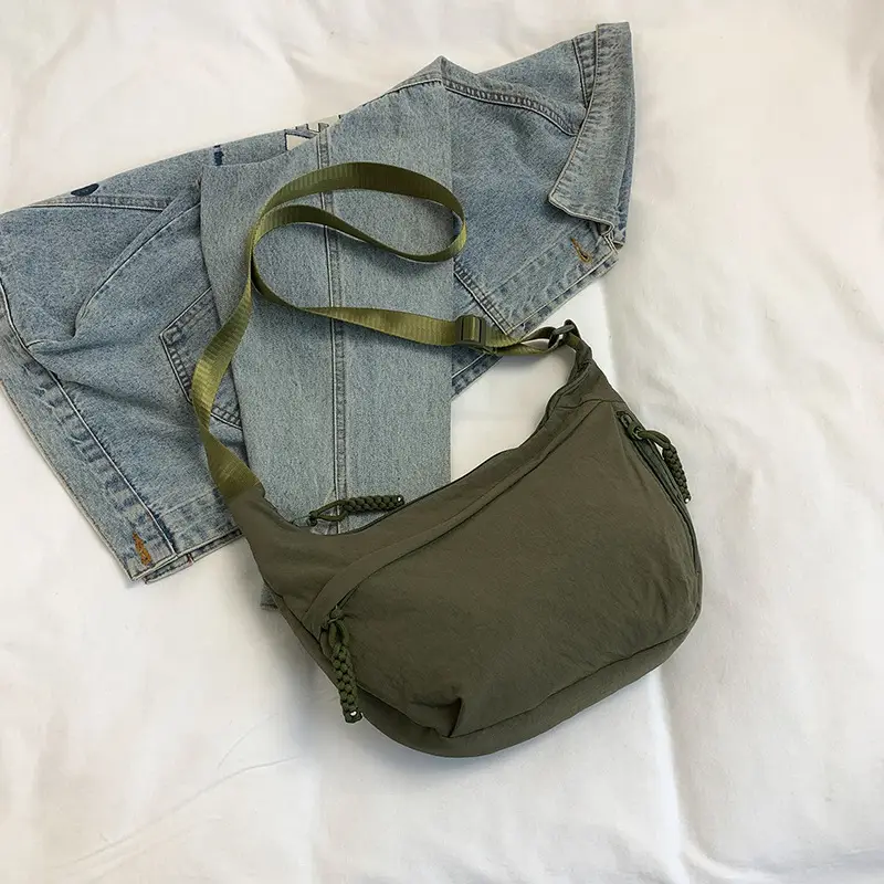 Black Japanese Style Crossbody Bag for Girls