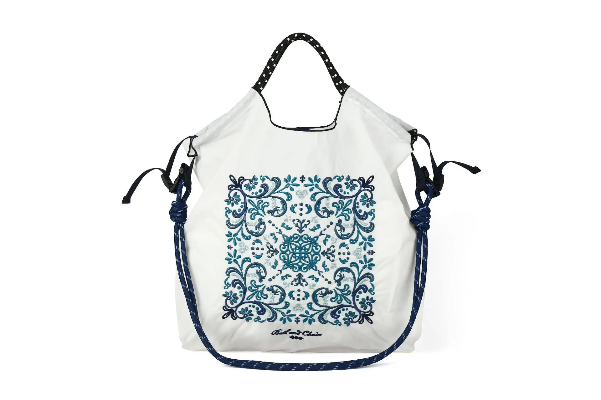 Japanese Style Embroidered Canvas Shoulder Bag Large Capacity Women - Image 14