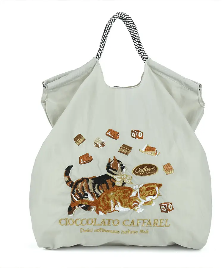 Japanese Style Embroidered Canvas Shoulder Bag Large Capacity Women - Image 9