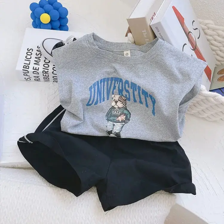 Boys 2-Piece Vest Suit Summer New Style Small Medium — feature 3