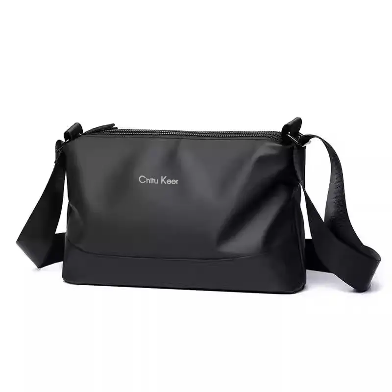 Men's Black Waterproof Shoulder Bag with Crossbody Strap - Image 3